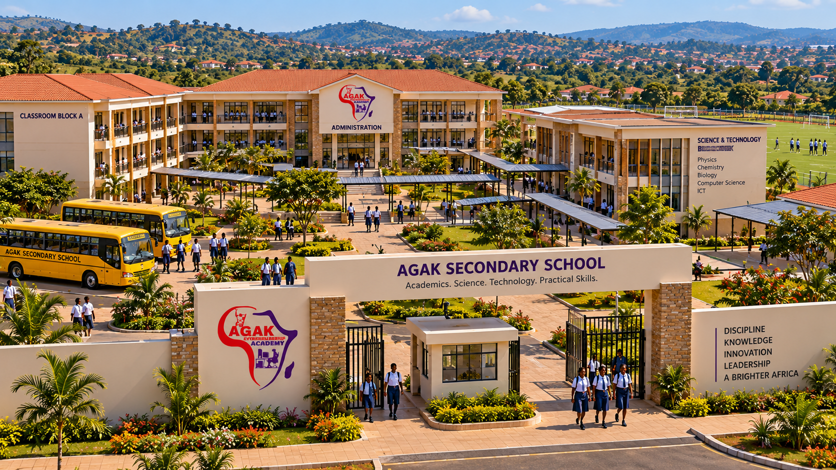 AGAK Secondary School campus
