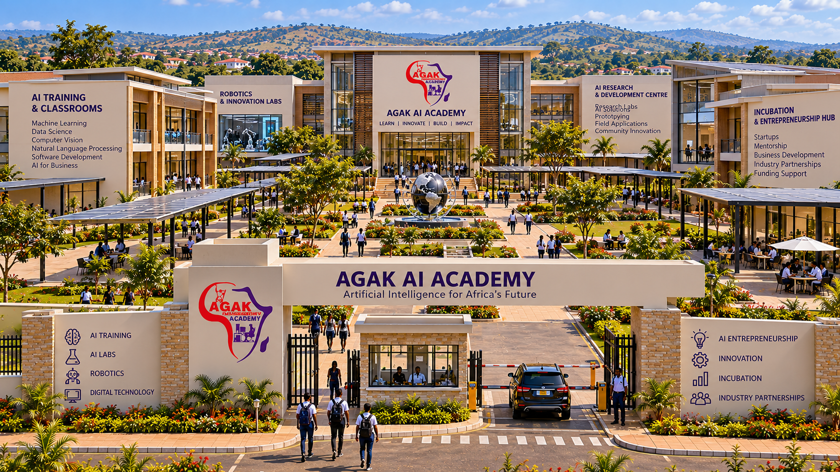 Vision for the AGAK AI Academy learning and innovation campus